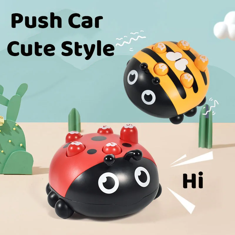 Press Mechanical Sliding Wind Up Toys Inertial Car Cartoon Matching for Children's Hamster Car Kids Early Education Toys