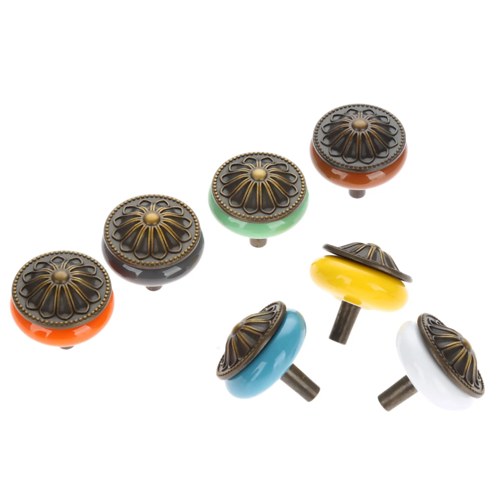 DRELD 1PC Home Furniture Handles Modern Ceramic Cabinet Knobs and Handles Door Knob Cupboard Drawer Kitchen Bookcase Pull Handle