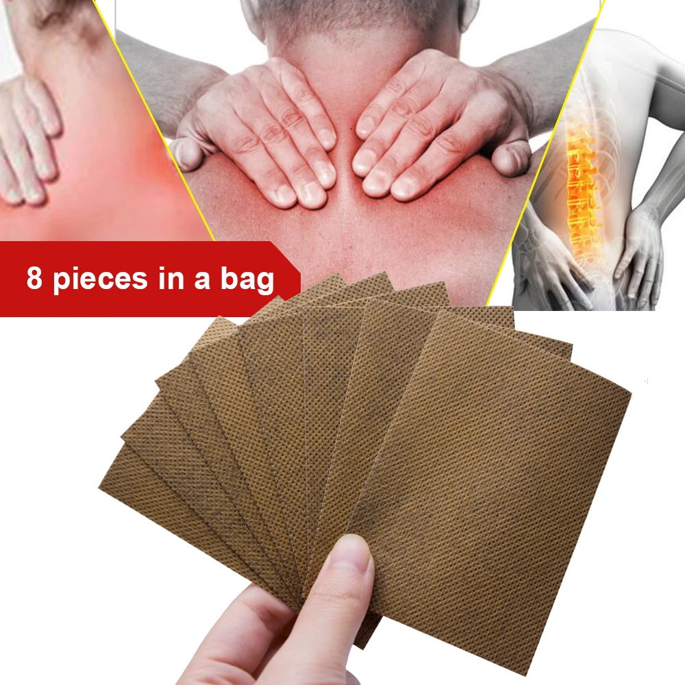 8Pc Scorpion Venom Pain Relief Patch Herbal Medical Plaster Back Knee Neck Muscle Arthritis Joint Orthopedic Analgesic Paste Pad