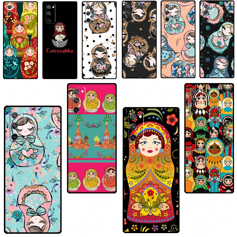 Russian Dolls Matryoshka Cover For Samsung Galaxy S20 FE S8 S9 S10 Plus Note 9 10 Note 20 Ultra S21 Phone Case