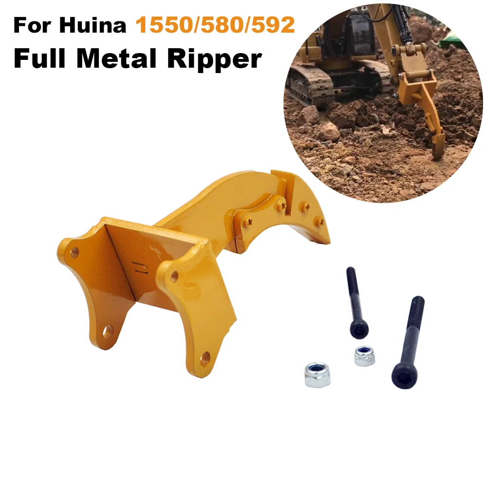 Metalowa Ripper do HUINA 1550 / 1580/ 1593 RC metalowa koparka metalowa akcesoria do rozpruwacza