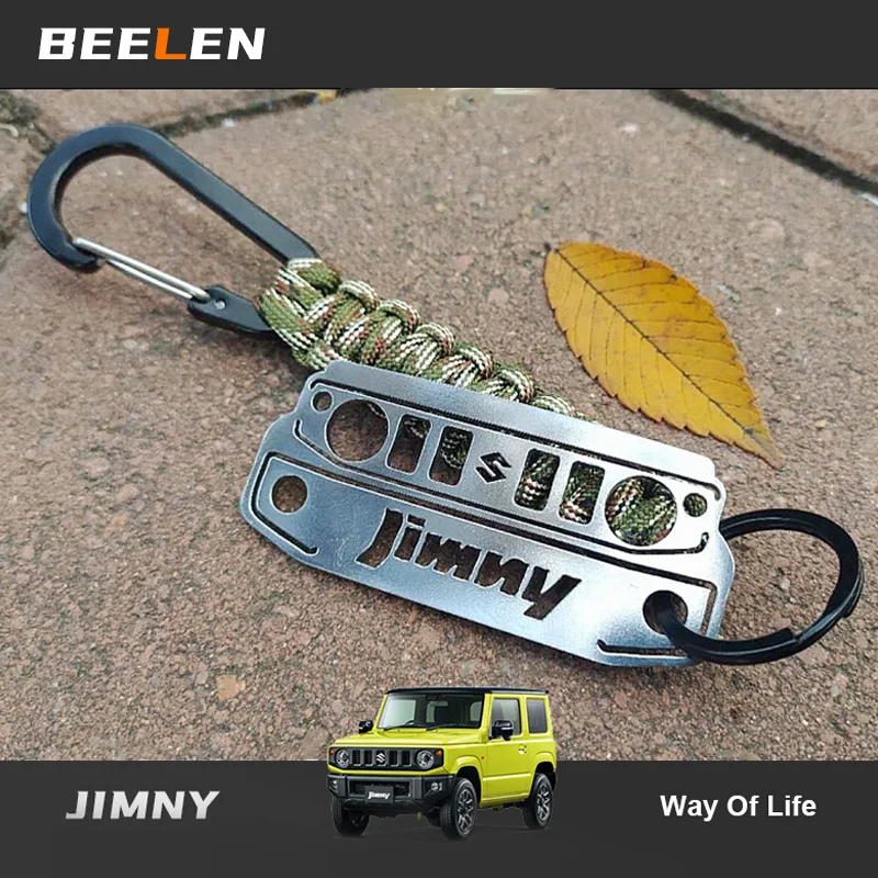 

For 2018 2019 2020 Suzuki Jimny JB64 Sierra JB74w Accessories Stainless Steel Keychain Key Ring Key Chain Keyring Life Style