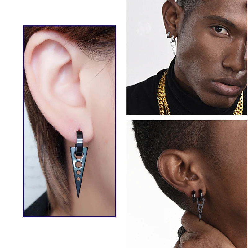1 Pair Men/Women Creative Punk Trend Earrings Blade Screw Spider Scorpion Stud Earrings Hip-hop Rock Party Personality Jewelry