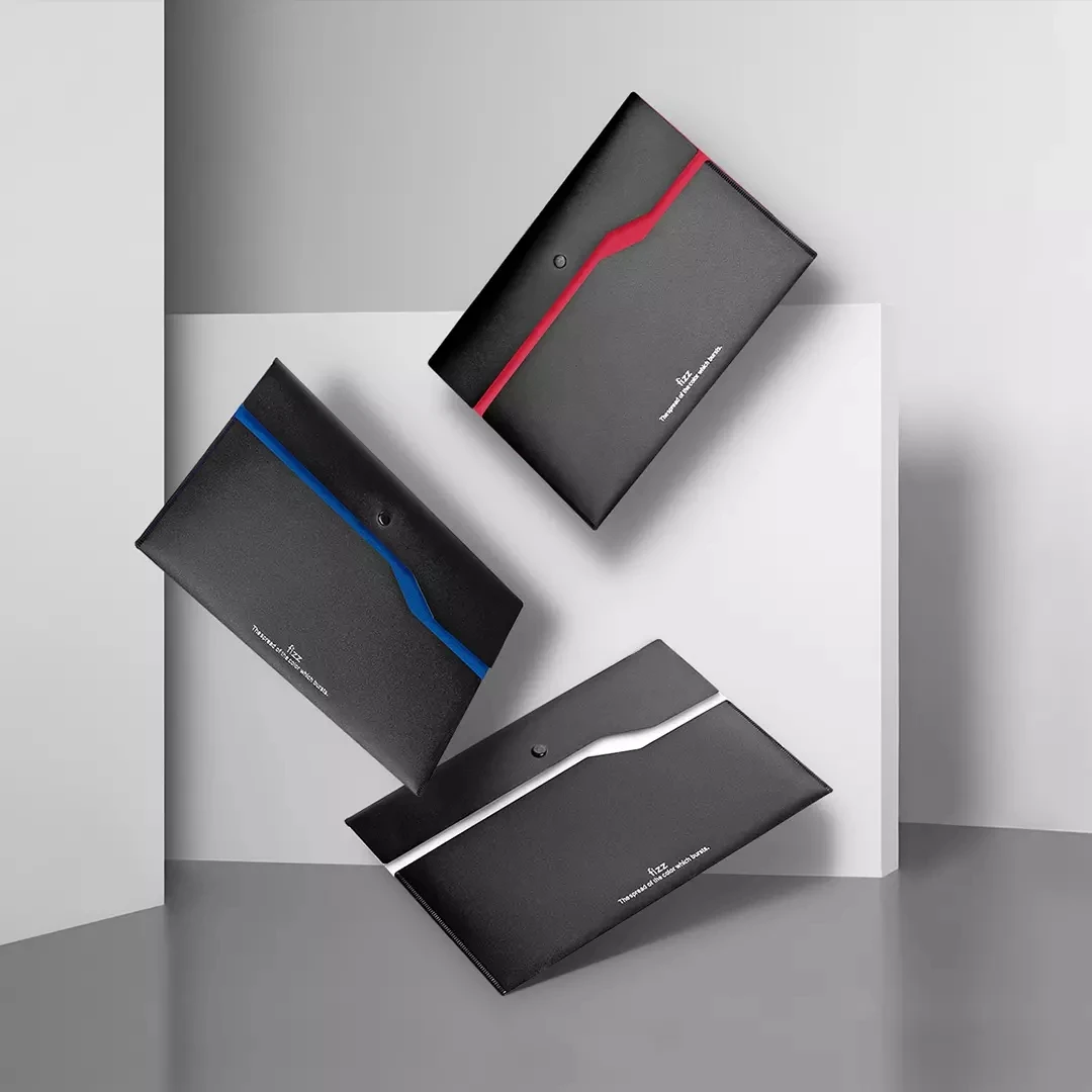 Fizz Waterdichte dubbellaagse A4-bestandsmap Hoge kwaliteit A4-bestand Documententas Pouch Bill Folder Holder Organizer 6PCS