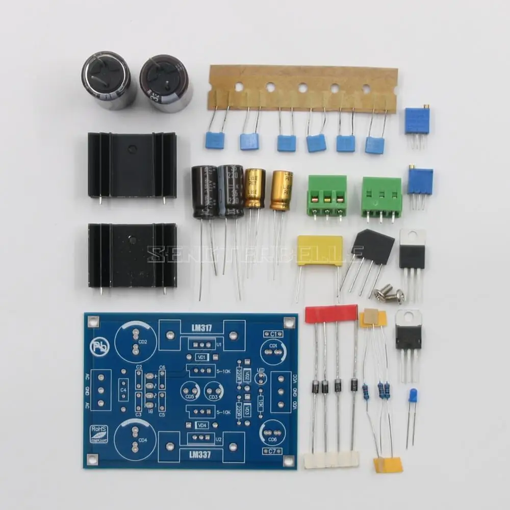 LM317 LM337 Output Voltage Adjustable Filter Regulated Power Supply Finished Board HiFi DIY Kit