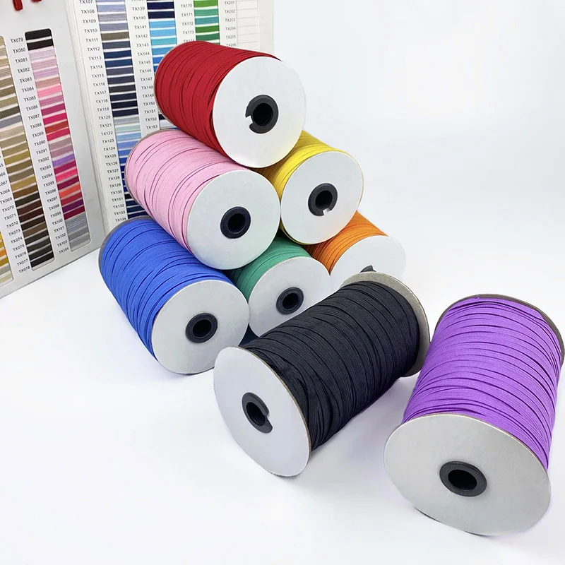 3mm 6mm Elastic Ribbon High-Elastic Elastic Band Rubber Band Elastic Line DIY Lace Trim Sewing Waist Band Garment Accessories