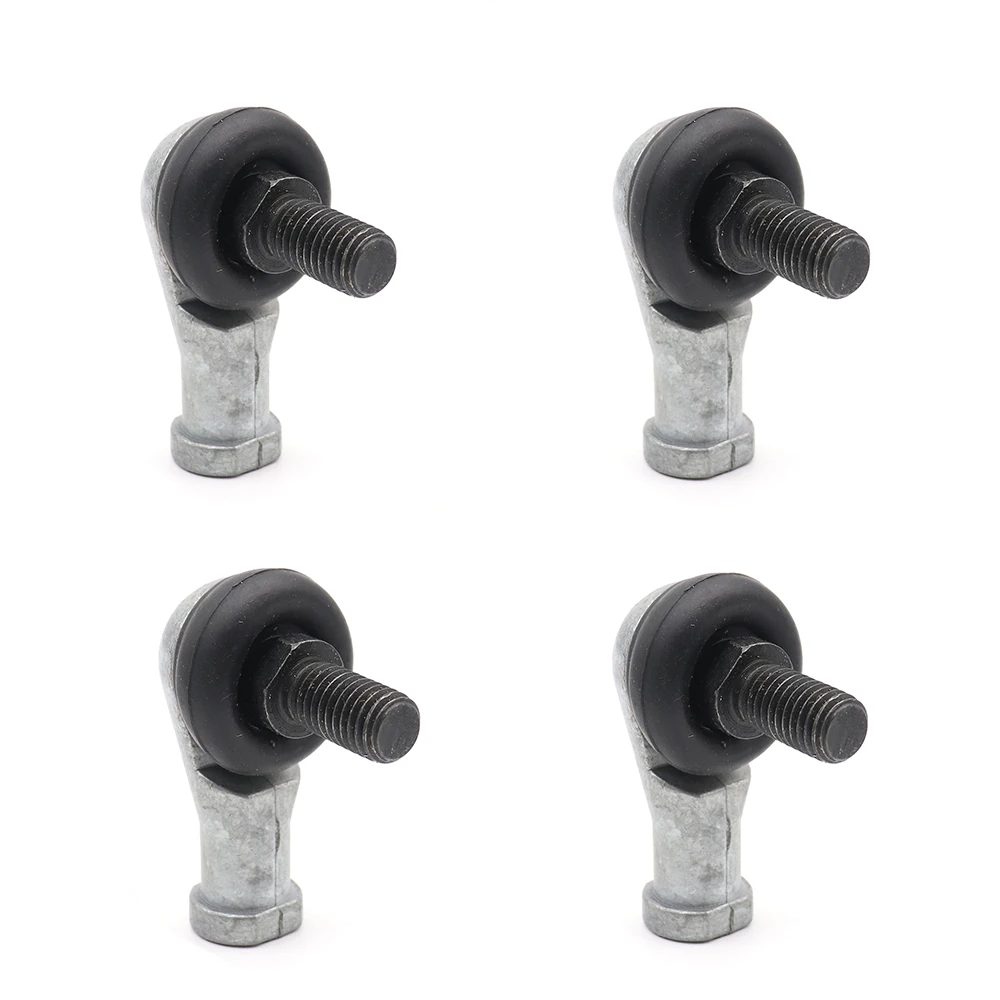 4 Pcs Sq10-rsx1.25 M10 10mm 90 Degrees Connector Ball Joint Rod Steel End Right Hand Tie Bearing Male