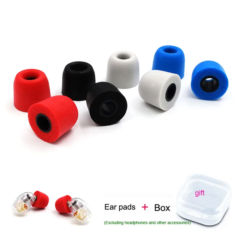3Pair Memory Foam Tips Earpads T400 4.9mm Ear Buds For In-ear Earphone Noise Isolation Enhanced Bass Slow Rebound Sponge Pads