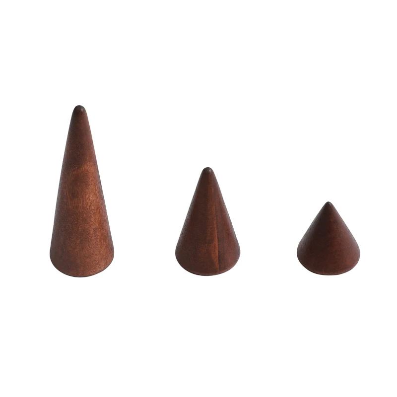 Ring Cone Set Wood Mother\'s day gift Jewelry Display Ring Organiser Ringorganiser Christmas Gift