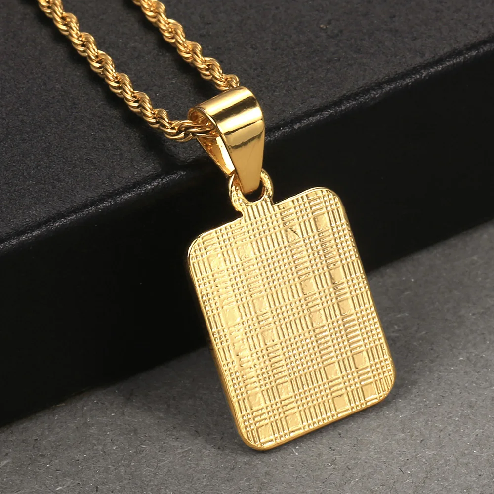 Women Men A-Z Letter Necklaces Gold Color Initial Name Pendant Rope Chain English Alphabet Couple Jewelry Gift Dropshipping