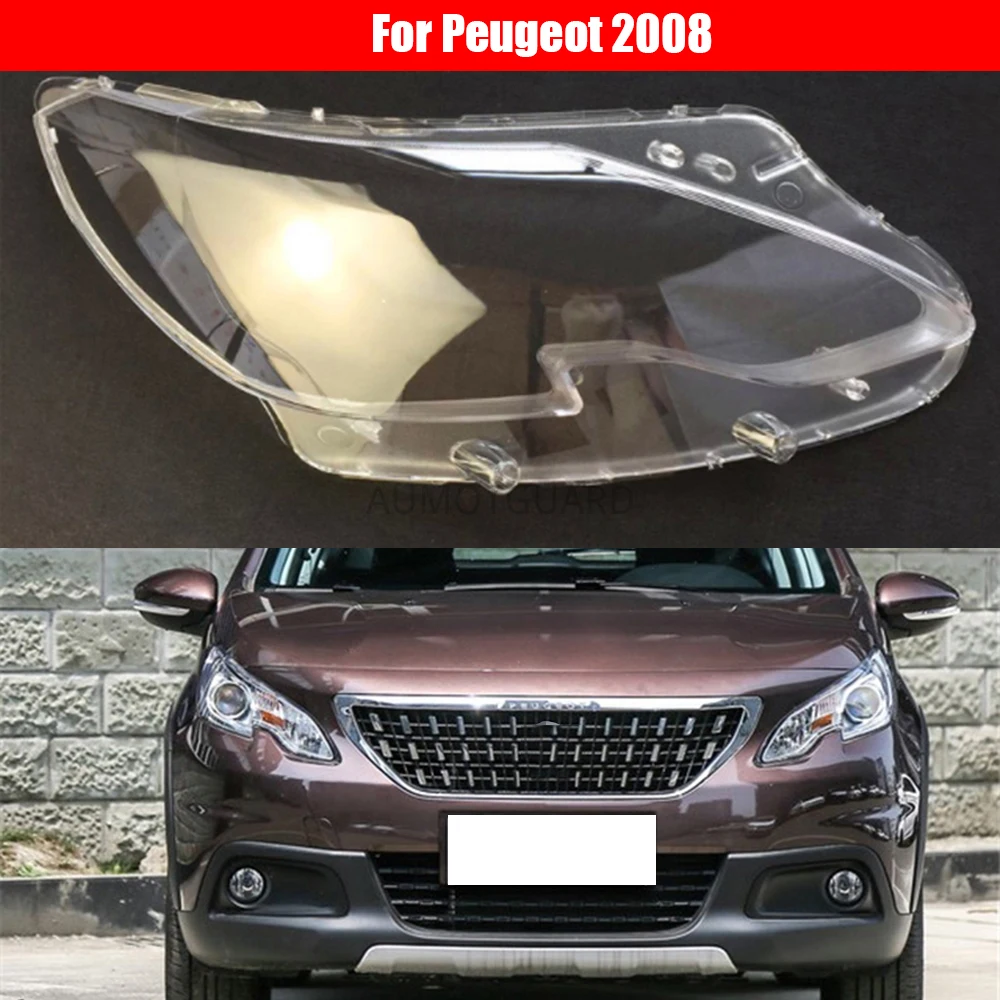 

Car Headlight Lens For Peugeot 2008 Car Headlight Headlamp Lens Auto Shell Cover