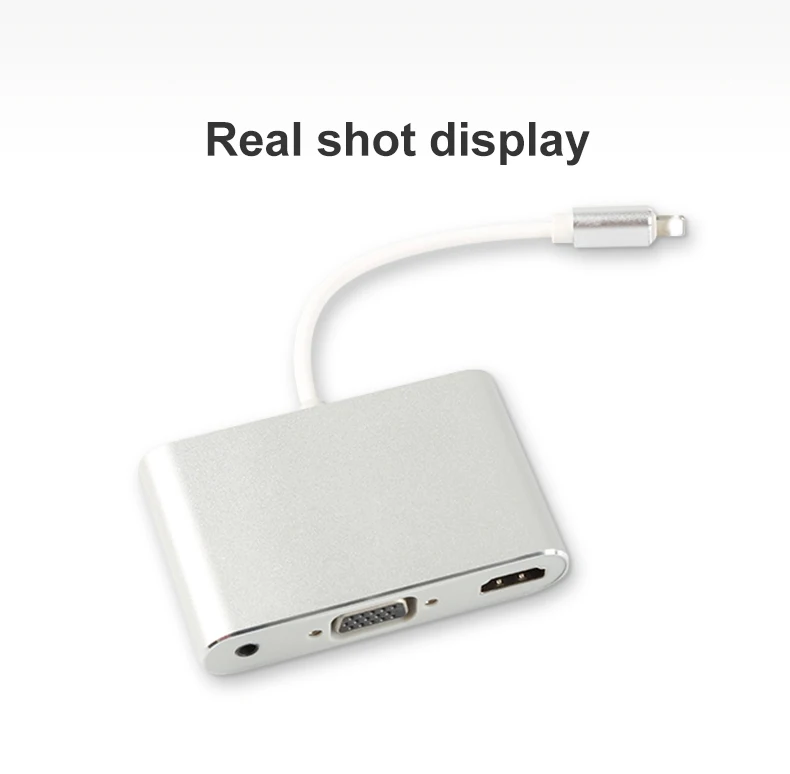 Adaptador de áudio de 3.5mm para o iphone/ipad ar/min para o iphone/ipad