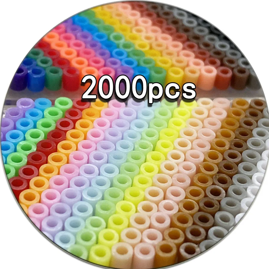 2000pcs Mini 2.6mm Perler Mini Beads Fuse Beads for Kids Gift Hama Beads Diy Puzzles Iron Beads High Quality