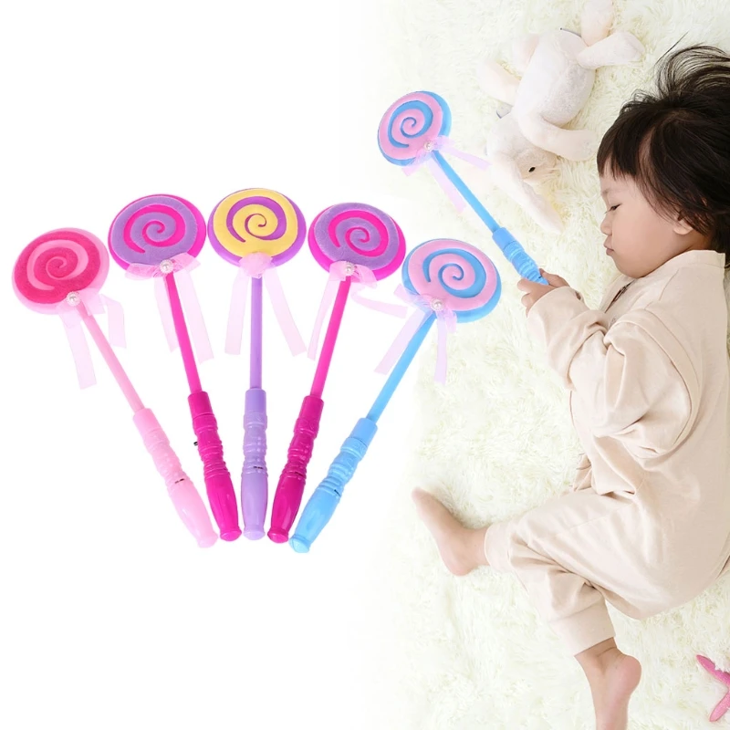 Led lollipop fada princesa varinha flash luz fulgor vara suprimentos festa lâmpada brinquedos 77hd