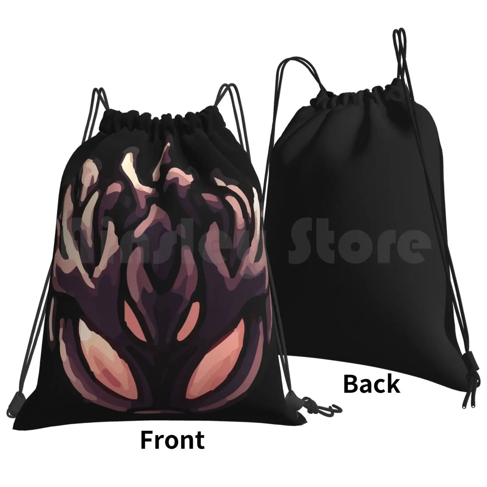 Fury Of-Hollow Knight Backpack Drawstring Bag Riding Climbing Gym Bag Hollow Knight Heckler Koch Video Games