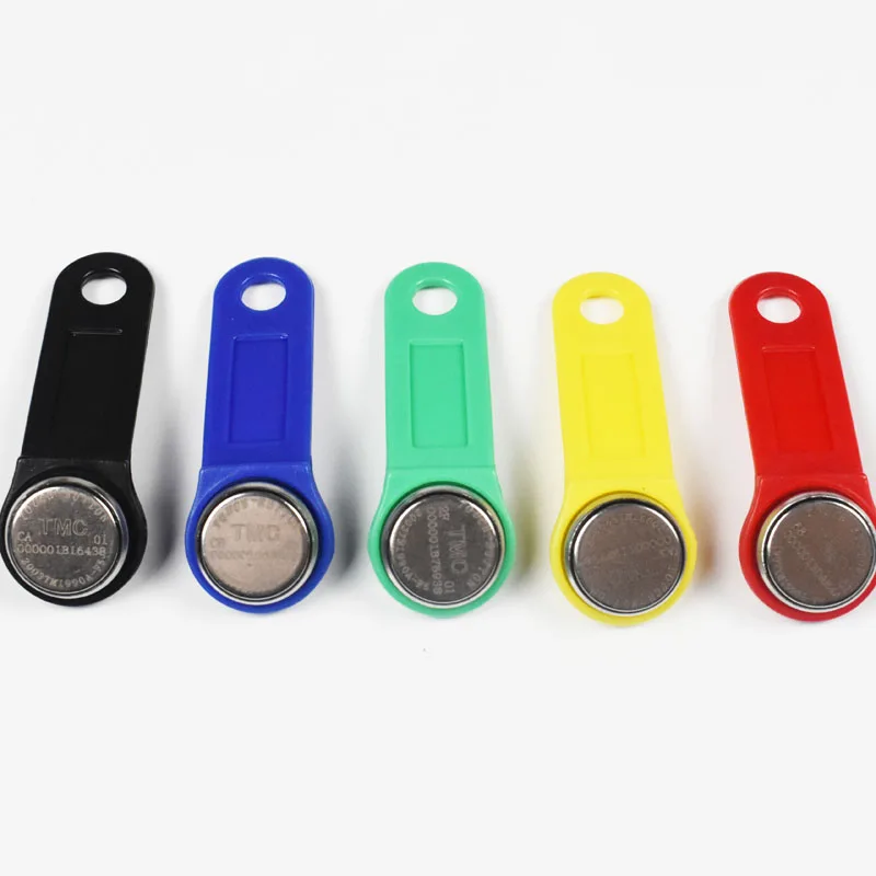 5Pcs/Lot TM1990A Dallas IButton TM Card with Handle Key Tags DS1990A-F5 Non Magnetic for Access Control Electronic Lock