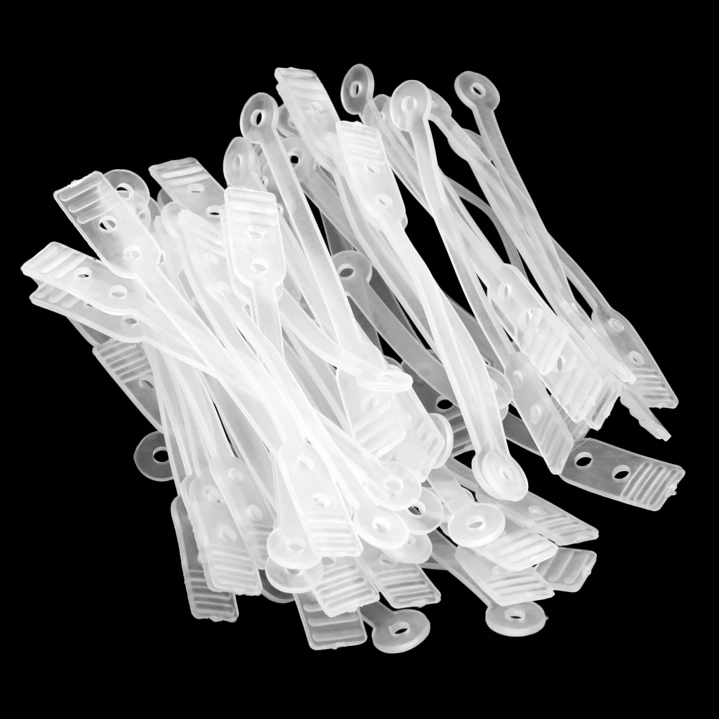 Elastic Rubber Bandas para Longo Perm Rods, substituição para Professional, 50 PCs