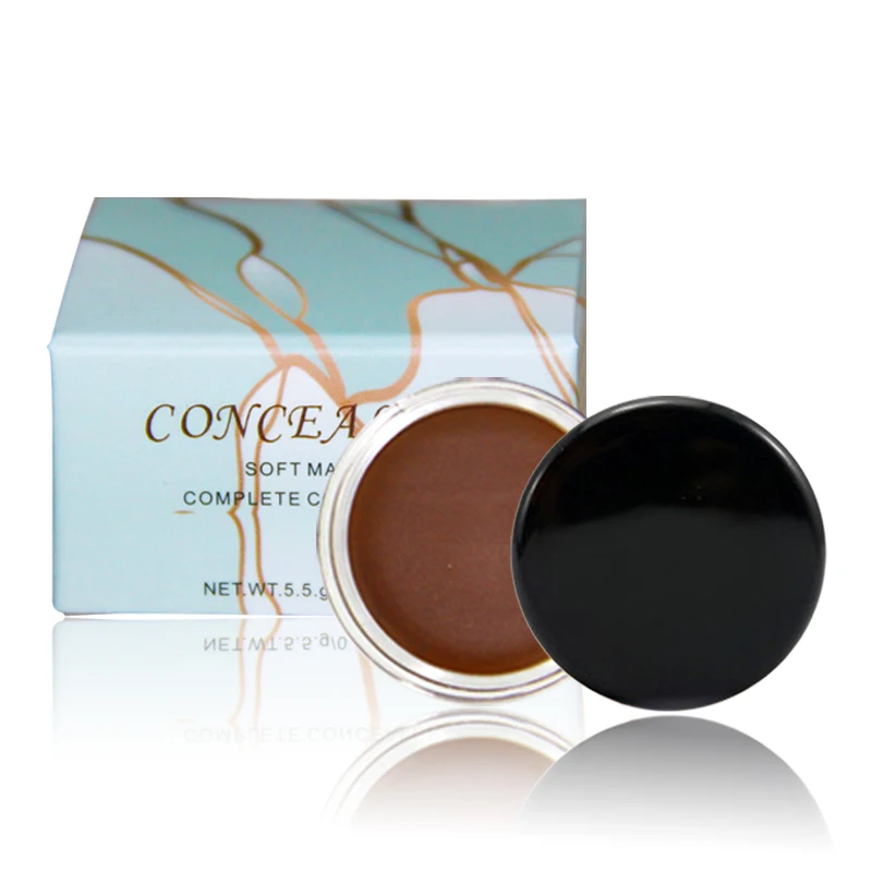 vegan private logo full cover foundation 15 colors gel make your own logo concealer 50pcs free print logo