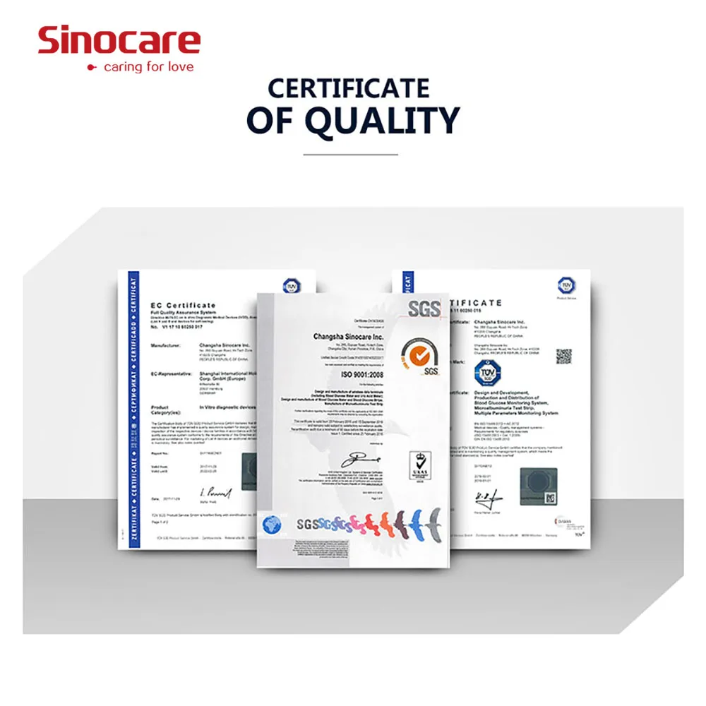 [50PCS/100PCS] Sinocare Blood Glucose Test Strips for Safe AQ UG Only Medical Device