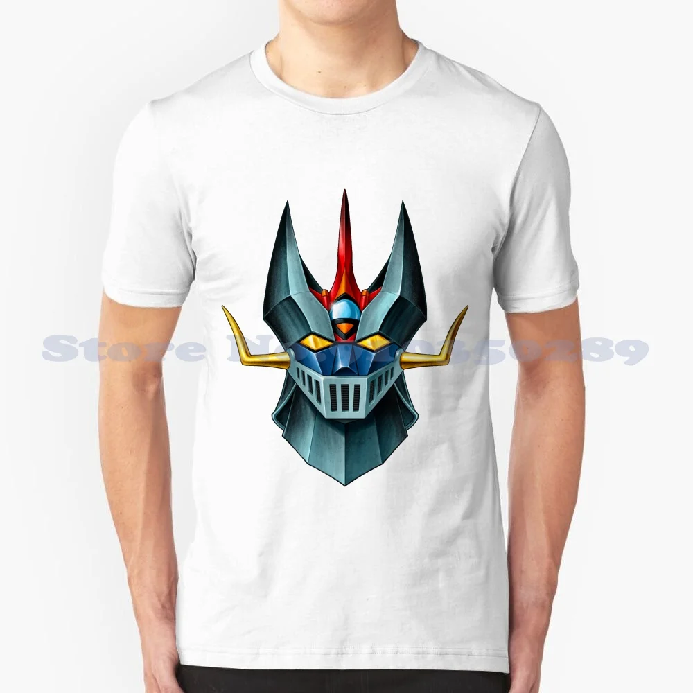 Great 100% Cotton T-Shirt Guretomajinga Grandemazinga Gonagai Nagaigo Go _ Nagai Superrobot Anime Manga Goldrake Goldorak Jeeg