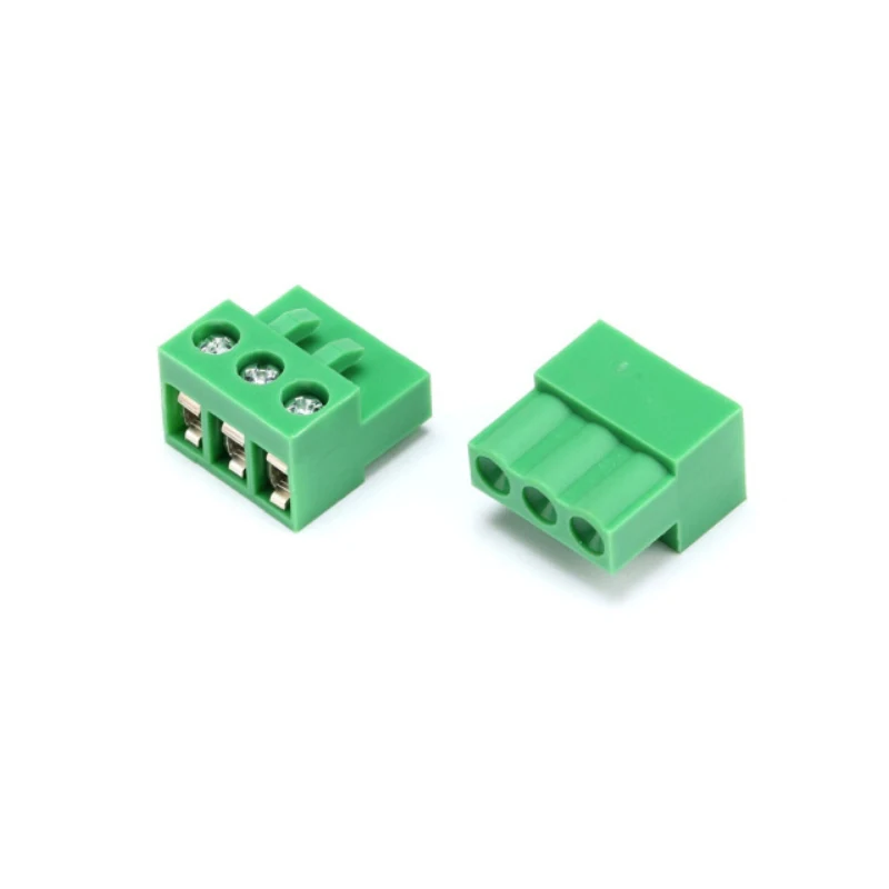 (10 Pieces) HT508K HT5.08 - 2P 3P 4P ~ 12P Pluggable Connector Terminal Block 5.08mm Green Pitch Plug