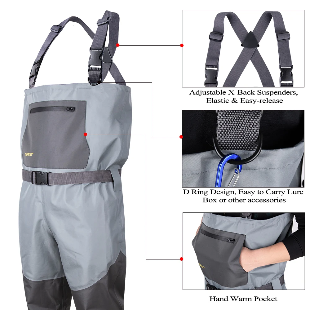 Goture Bootfoot Chest Fishing Waders 3
