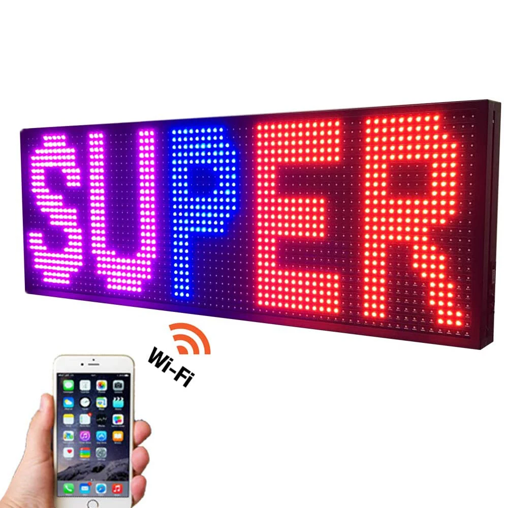 39 "x 14" Programmierbare 7 farben LED Laufschrift Display Zeichen P10 led-panel im freien Bord