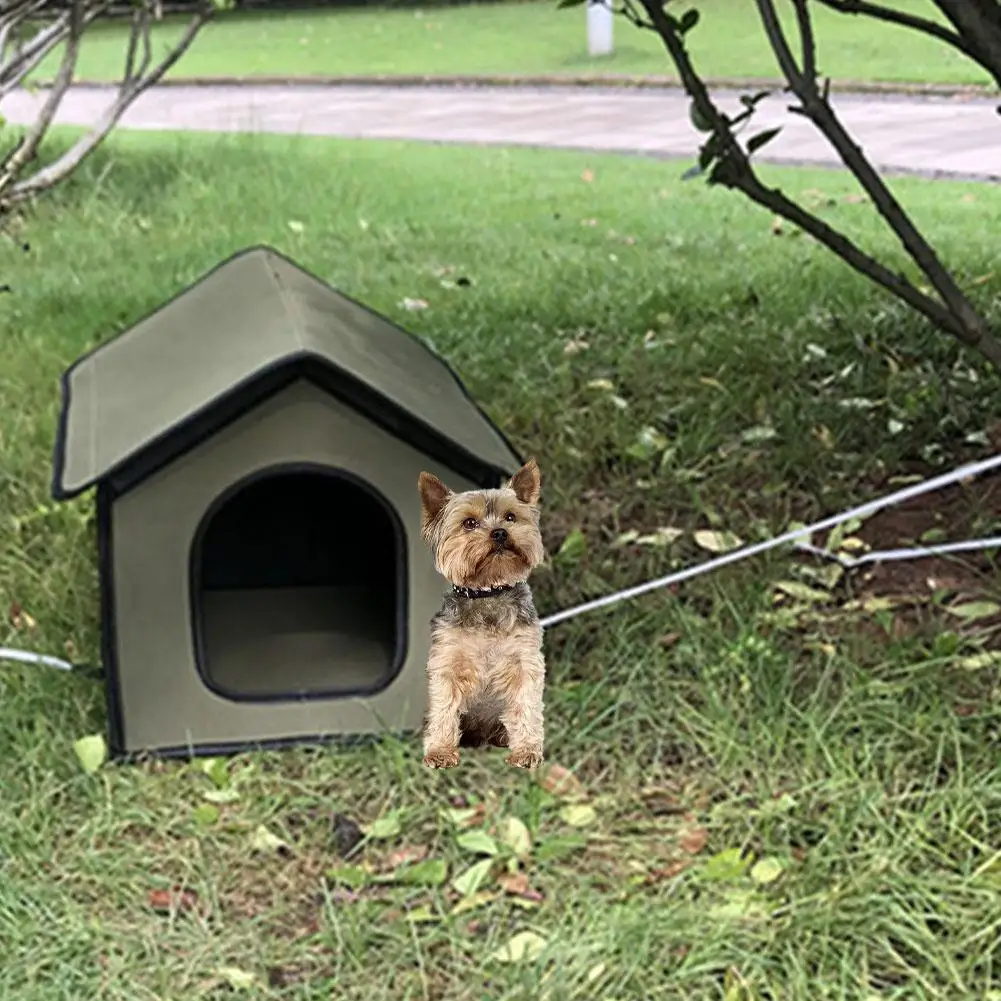 Pet House Outdoor Waterproof Weatherproof Dog Kennel Cat House Foldable Pet Shelter for Pets Indoor Outdoor Sleeping