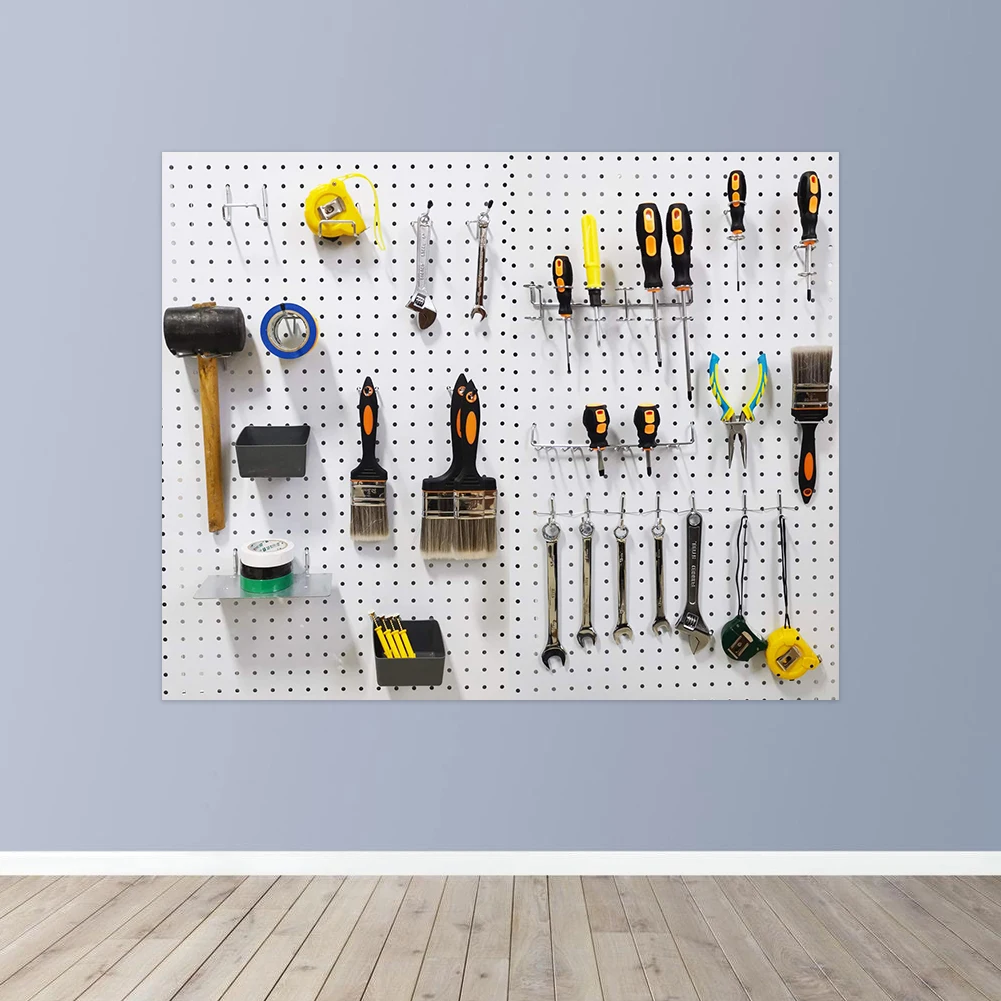 170pcs Pegboard Hooks Assortment with Metal Hooks Sets Pegboard Bins Peg Locks for Organizing Storage System Tools