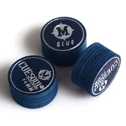 Cuesoul ponta de taco de bilhar 14mm-s/m/h-conjunto de 3 pontas de taco azul