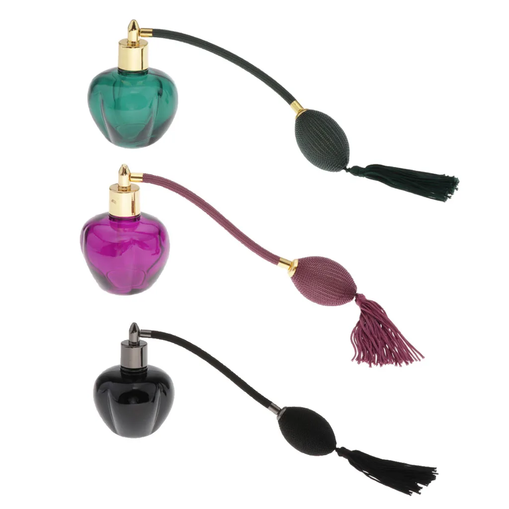 Atomizzatore di vetro vuoto dello spruzzo della nappa della lampadina lunga della bottiglia di profumo 100ml 3 colori