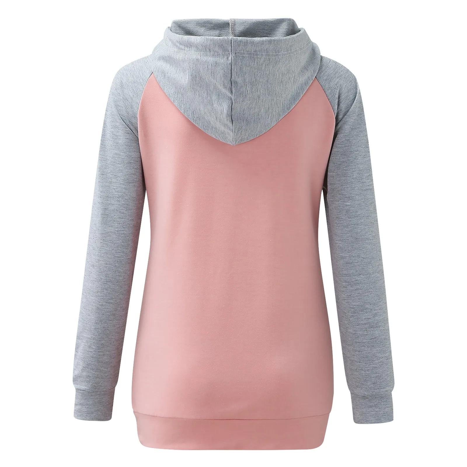 Sudadera con capucha de manga larga para lactancia para mujer, Tops de maternidad, sudadera de retazos con bolsillos, ropa de embarazo, Otoño e