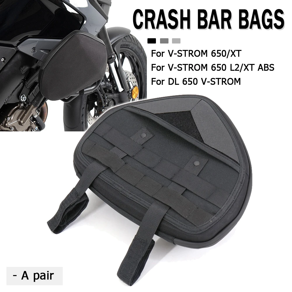 

New For SUZUKI V-STROM 650 / XT Frame Crash Bars Waterproof Bag Bumper Tool Placement Travel bag V-strom 650 L2 / XT ABS DL650