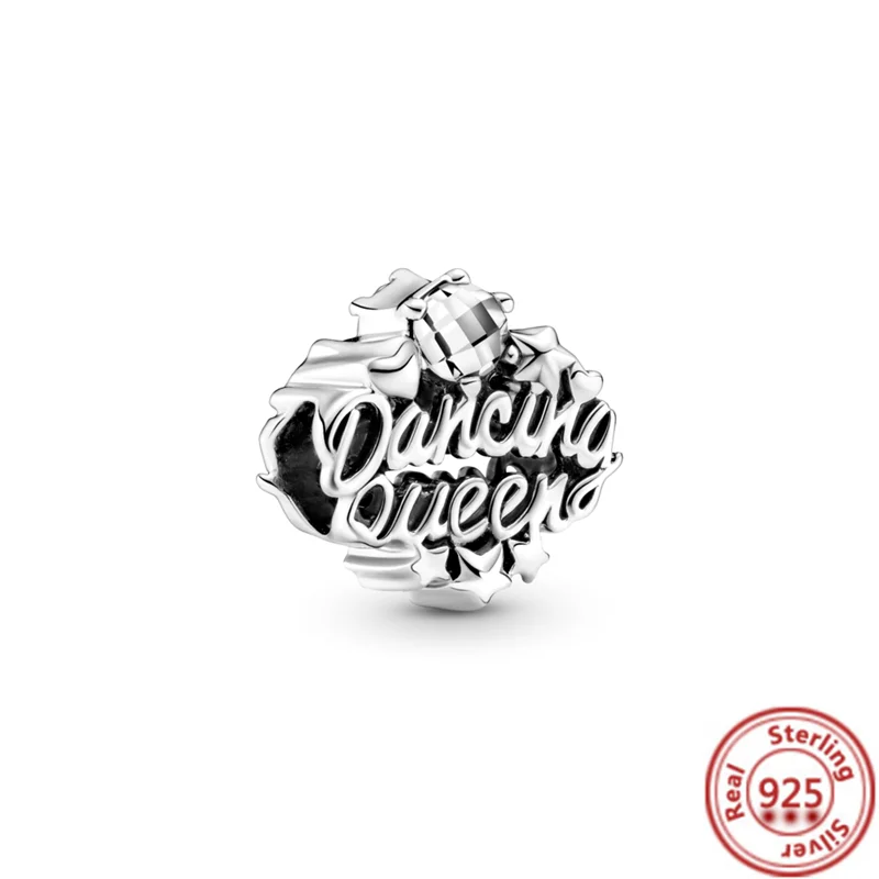 جديد راقصة الرقص الملكة فنجان القهوة 925 الفضة الخرز صالح الأصلي باندورا Charms سوار الإسورة DIY بها بنفسك النساء مجوهرات اكسسوارات #6
