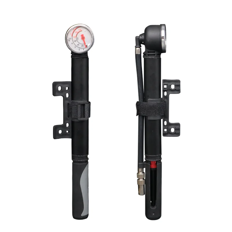 Bike Pump With High Pressure Gauge Hand Pump Fits Schrader Presta Valve Aluminium Alloy Mtb Road Bicycle Pump Cycling Parts