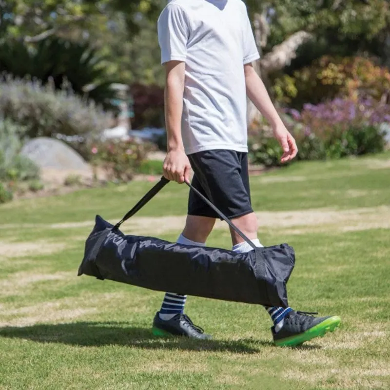 แบบพกพาพับเป้าหมายฟุตบอลกลางแจ้งผู้ใหญ่เด็กฟุตบอลกีฬาการออกกําลังกายสุทธิฟุตบอลมืออาชีพอุปกรณ์การฝึกอบรมอุปกรณ์เสริม