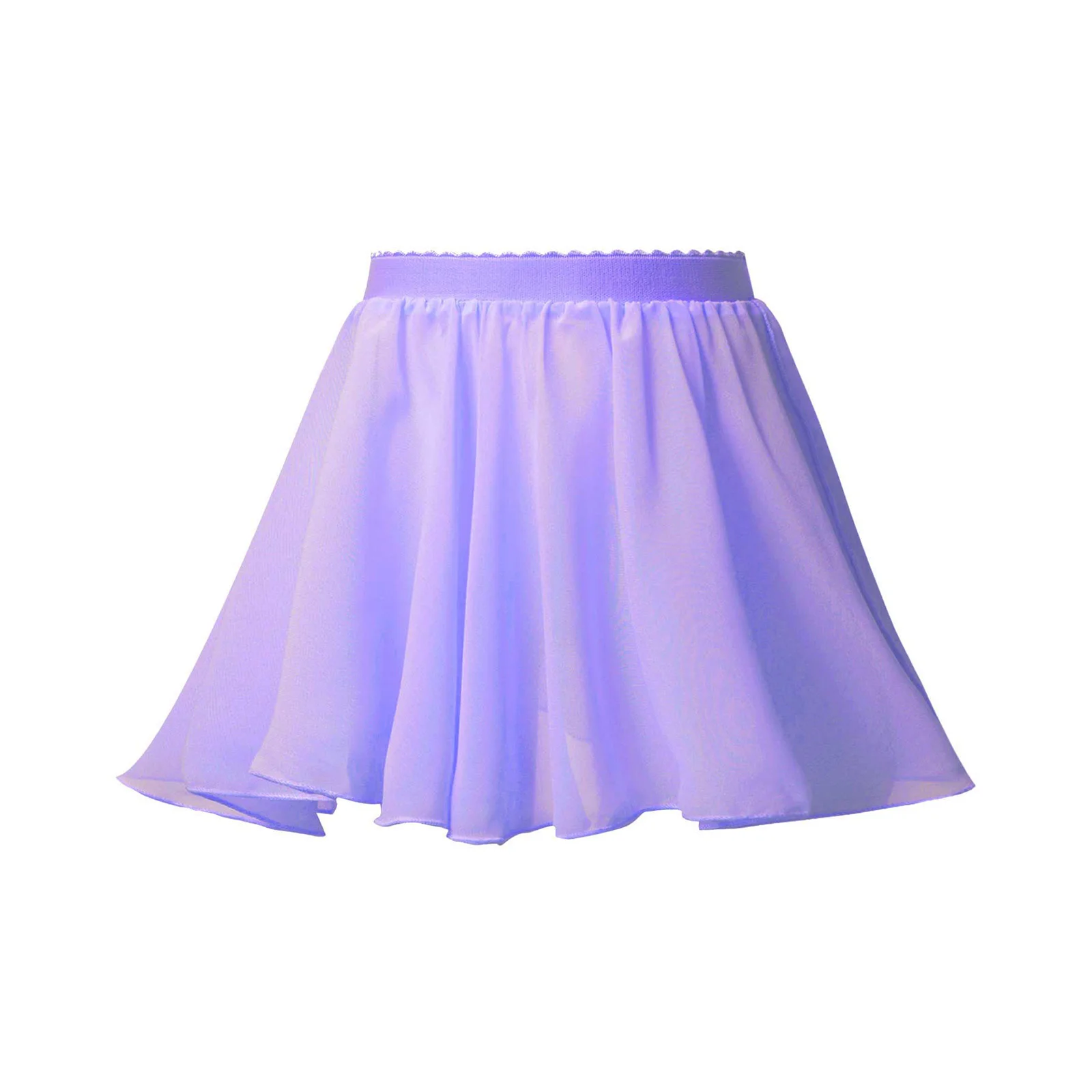 Summer Kids Girls Ballet Dance Skirt Elastic Waistband Chiffon Veil Skirt Dancewear for Leotard Training Performance Costumes