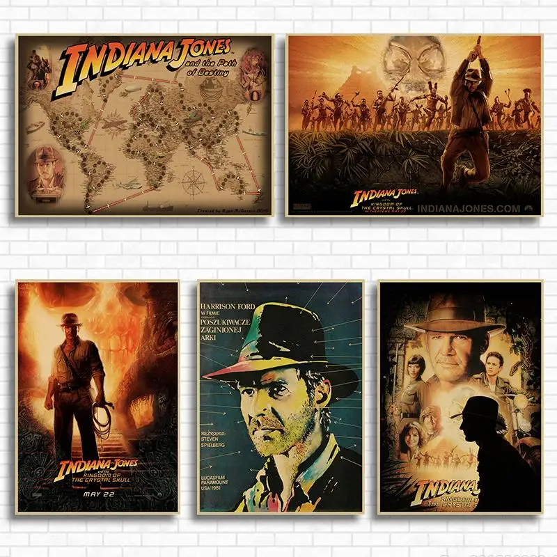 Raiders of the Lost Ark Vintage Retro Matte Kraft Paper Antique Poster Wall Sticker Home Decora