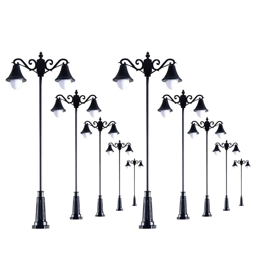 

5pcs HO N Scale Miniature Street light 12V Garden lamp for Train Railway Lamppost Scenery Landscape