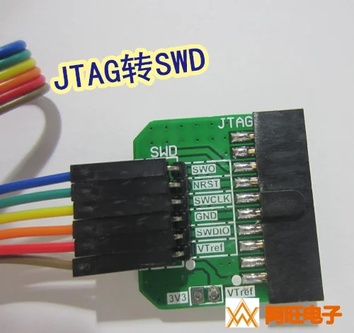 Placa do Adaptador da Relação de Jtag Swd J-relação Passo 20p2.54 mm 4p 5p 6p-2.54 mm