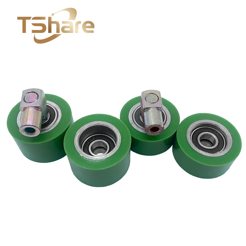 10 قطع من ماكينة تغليف باربران عجلة مطاطية مستوردة من مادة السيليكون مع عمود سبع كلمات ولا تحتوي على رمح #1