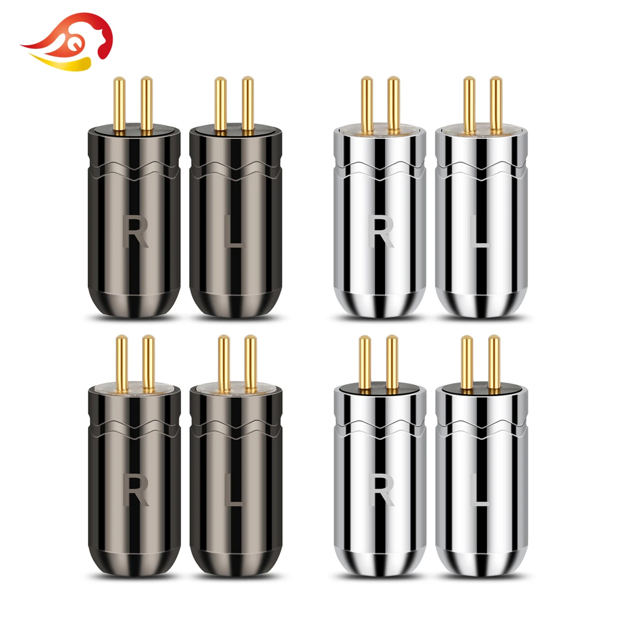 

QYFANG Aluminum Alloy Plug Audio Jack 0.78mm Earphone Pin Wire Connector Metal Adapter For JH11 JH16Pro W4R Series Headphone