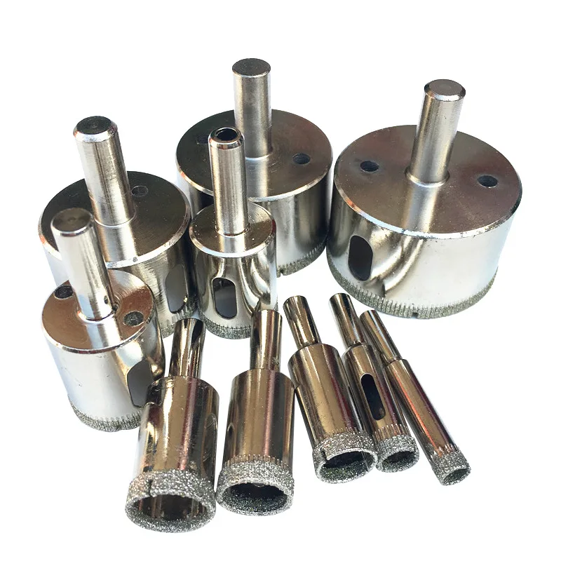 3-55mm Diamond Coated Drill Bit Set Diamond Tools Hole Saw Use for Glass Ceramic Marble Tile Granite M25 DIY Tool Accessories