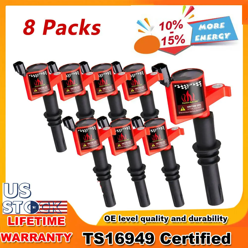 8 pcs Car Ignition Coil DG511 Ignition Coils for Ford Expedition F-150 F-250 Mustang 5.4L V8 2004 2005 2006 2007 2008