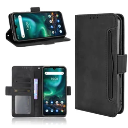 For Umidigi Bison Case Premium Leather Wallet Leather Flip Multi-card slot Cover For Umidigi Bison Case 6.3