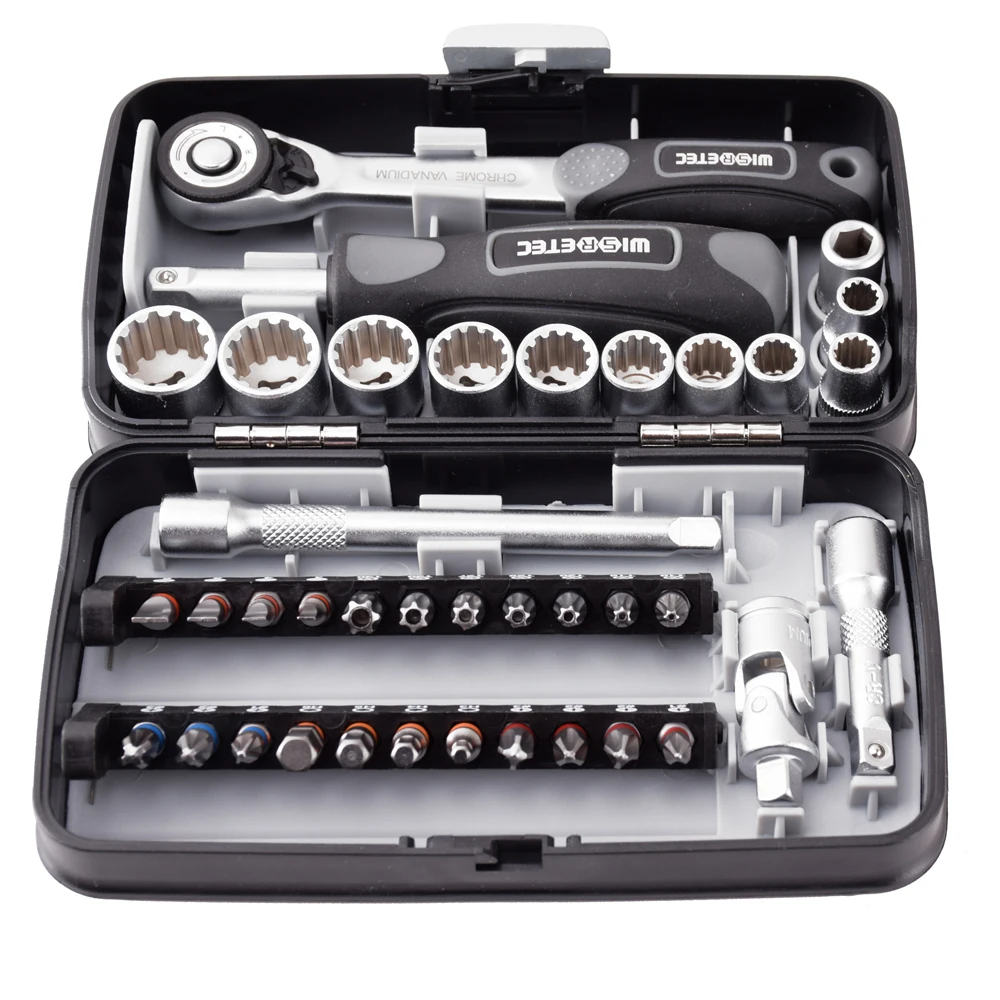 38pcs Mini Ratchet Wrench Set 1/4\