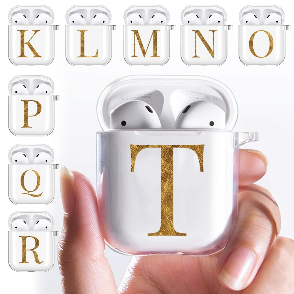 

Силиконовый чехол для наушников AirPods 1-й/2-й беспроводной чехол для наушников с надписью защитный чехол для Apple AirPods 1-й/2-й