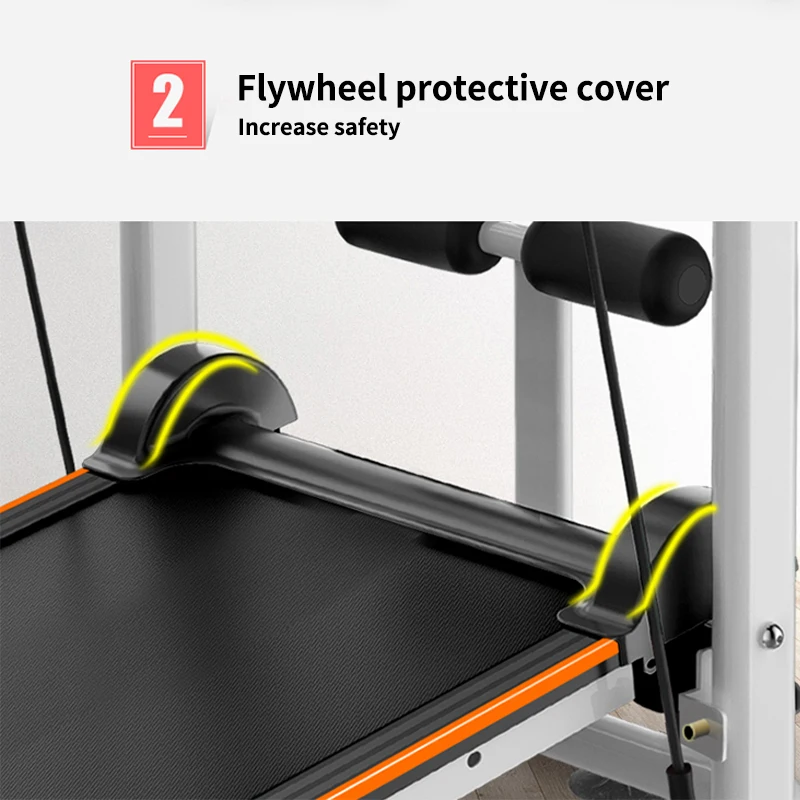 1PC Professional No Electric Mechanical Treadmill Fitness Silent Mini Running Machine For Home Multi-function Foldable Treadmill