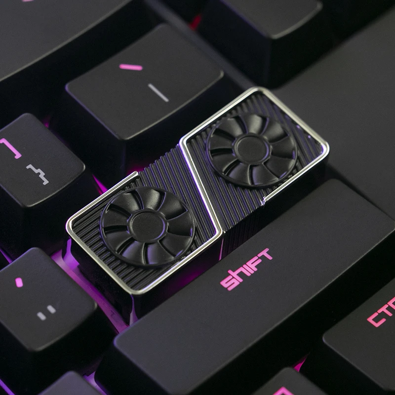 KeyStone Keycap 3060 graphics card peripherals zinc-aluminum alloy metal enter key personalized game mechanical keyboard keycap