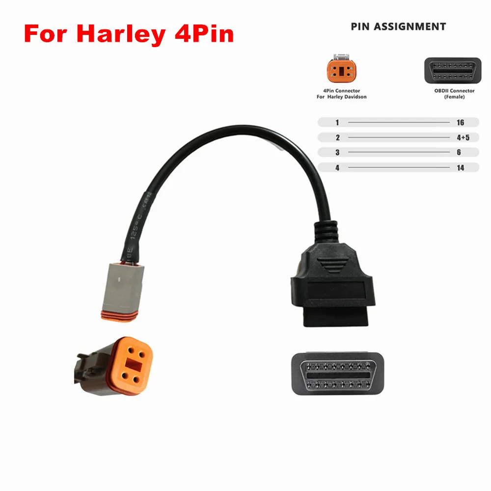 Universal OBD2 Motorcycle Cable For Honda 4Pin 6Pin For YAMAHA 3Pin 4Pin For Kawasaki/BENELLI/Suzuki/Ducati/KYMCO/K-CAN Jumper